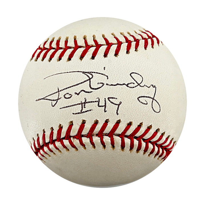 Ron Guidry New York Yankees Autographed 2000 World Series Logo Baseball JSA COA