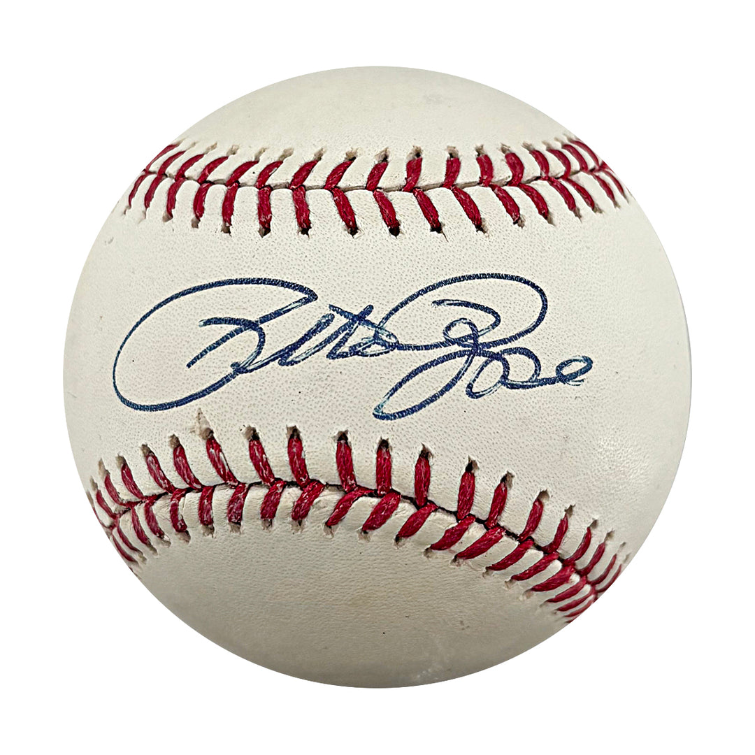 Pete Rose Reds Phillies Autographed OMLB Baseball JSA COA #CJ94634