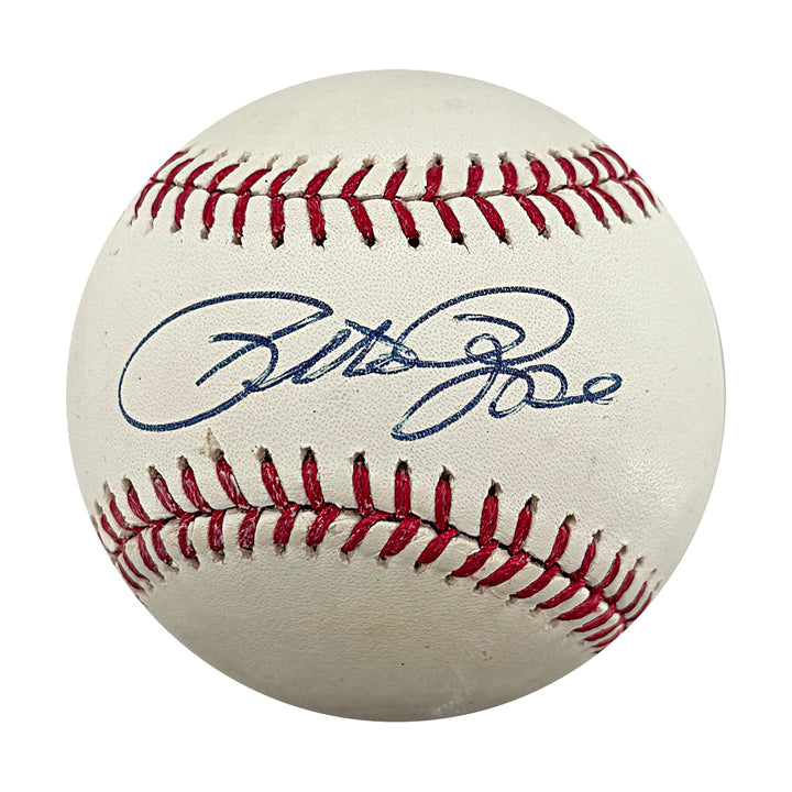 Pete Rose Reds Phillies Autographed OMLB Baseball JSA COA #CJ94634