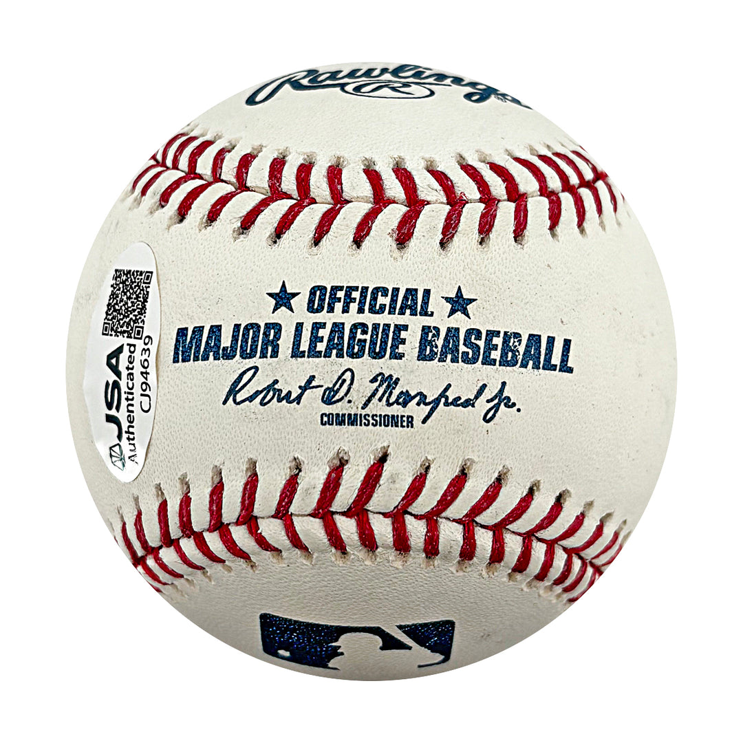 Pete Rose Reds Phillies Autographed OMLB Baseball JSA COA #CJ94639