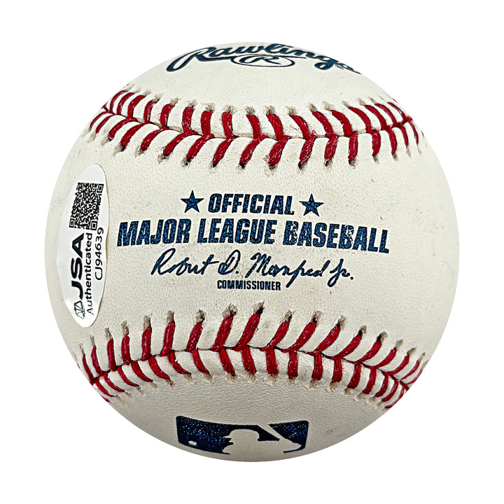 Pete Rose Reds Phillies Autographed OMLB Baseball JSA COA #CJ94639