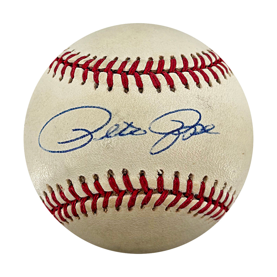 Pete Rose Reds Phillies Autographed ONL Baseball JSA COA
