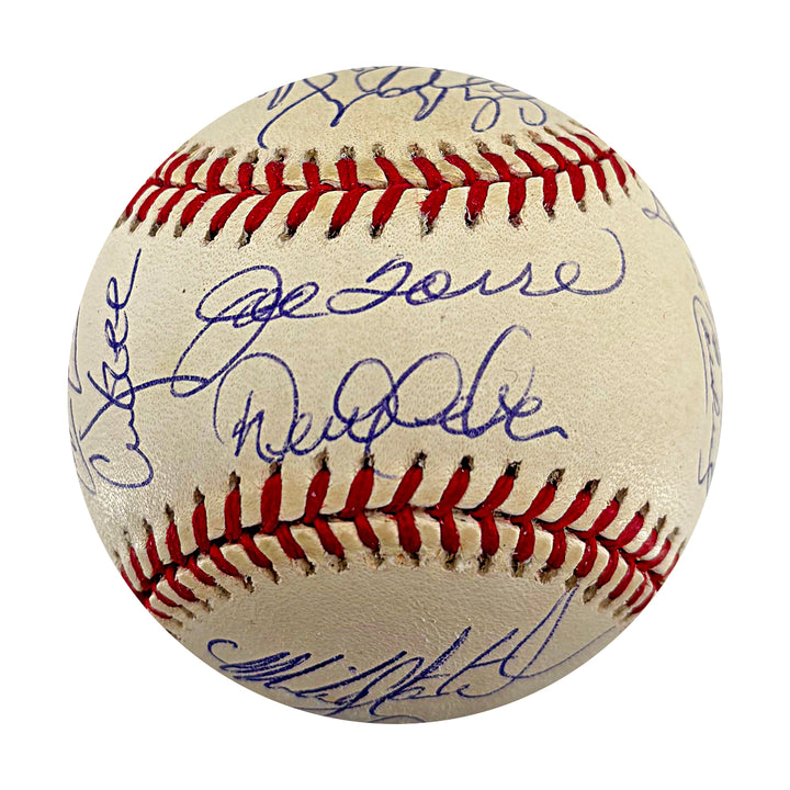 Jeter Rivera Torre Yankees 1999 Multi Signed WS Baseball 21 Autos LE/250 JSA LOA