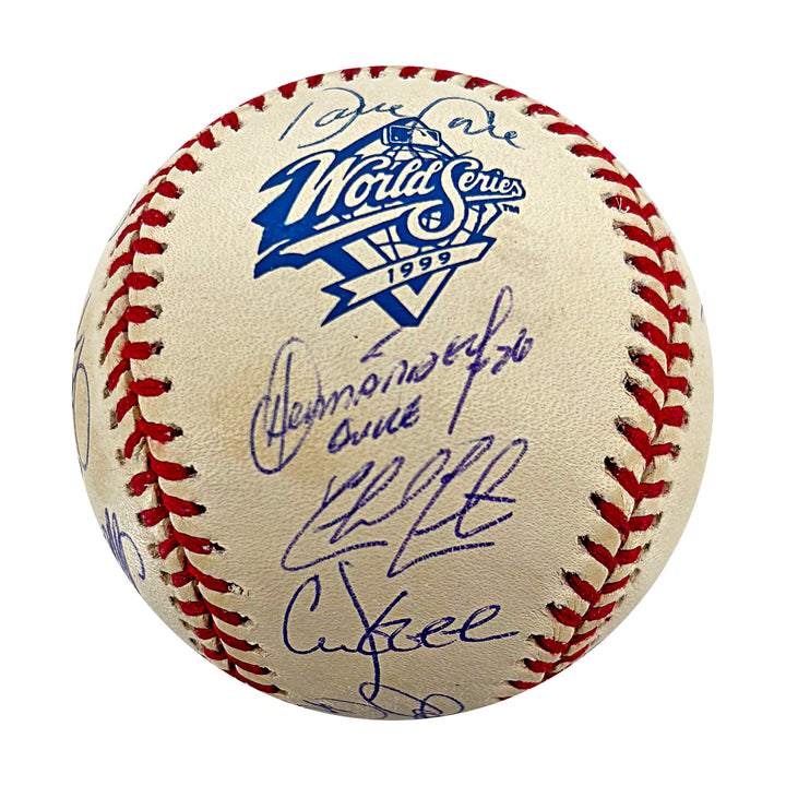Jeter Rivera Torre Yankees 1999 Multi Signed WS Baseball 21 Autos LE/250 JSA LOA