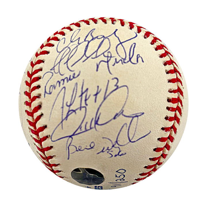 Jeter Rivera Torre Yankees 1999 Multi Signed WS Baseball 21 Autos LE/250 JSA LOA