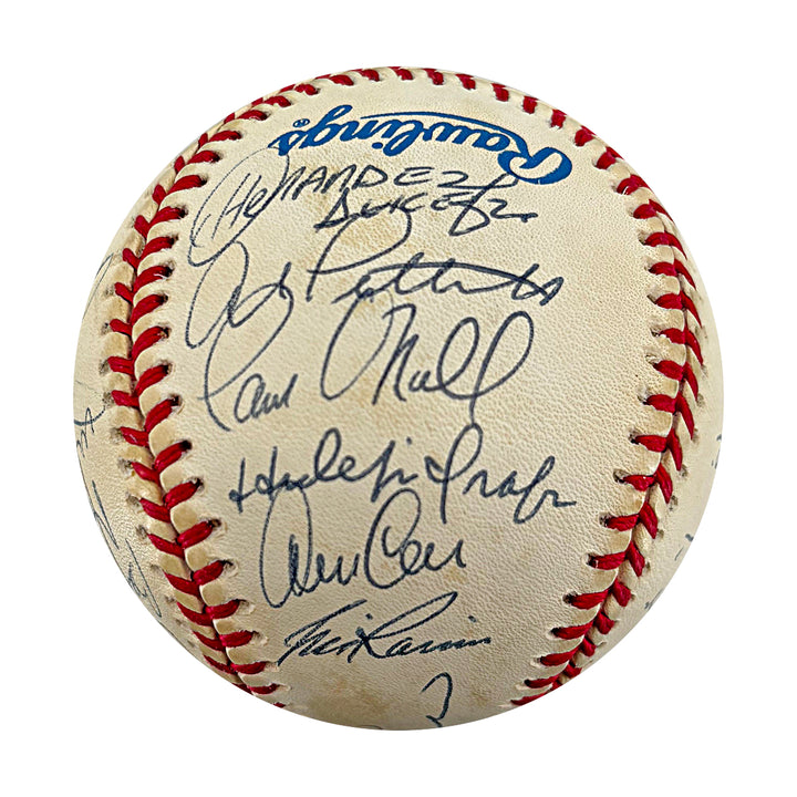 Jeter Rivera Torre Yankees 1998 Team Multi Signed OAL Baseball 28 Autos JSA LOA