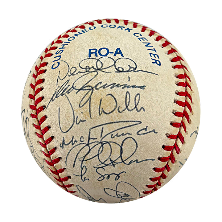Jeter Rivera Torre Yankees 1998 Team Multi Signed OAL Baseball 28 Autos JSA LOA