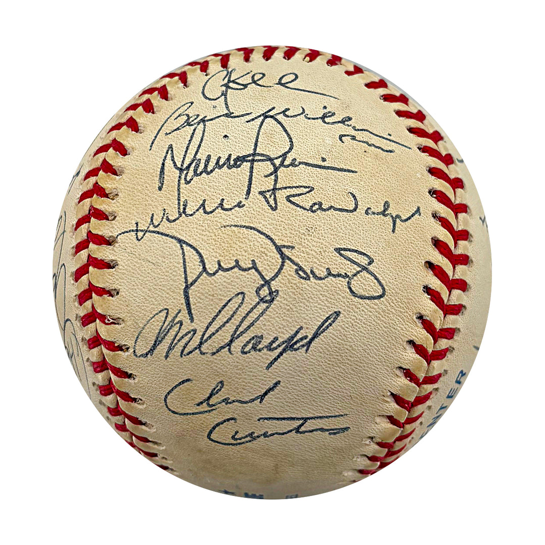 Jeter Rivera Torre Yankees 1998 Team Multi Signed OAL Baseball 28 Autos JSA LOA