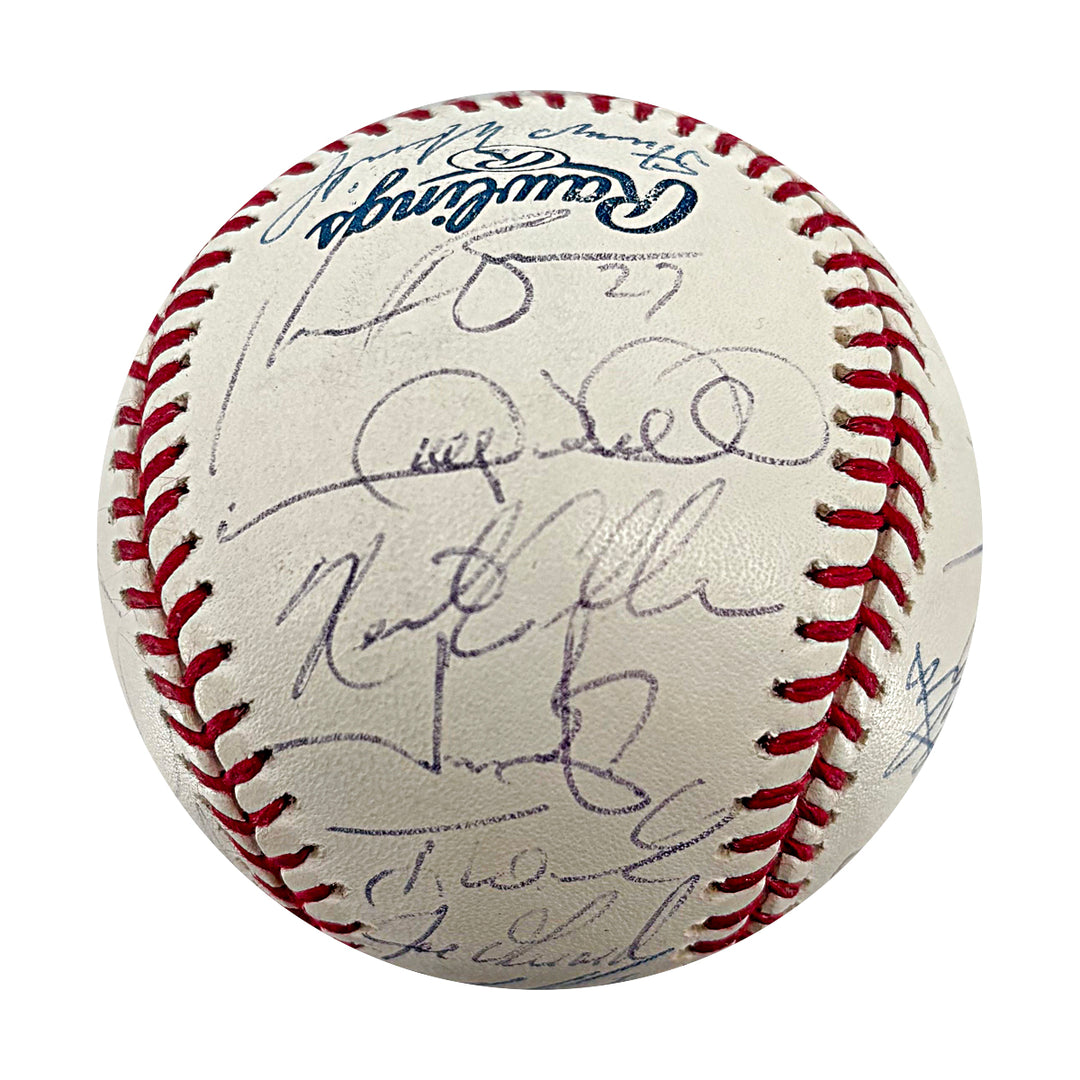 Jeter Rivera Torre Yankees 2005 Team Multi Signed OMLB Baseball JSA LOA