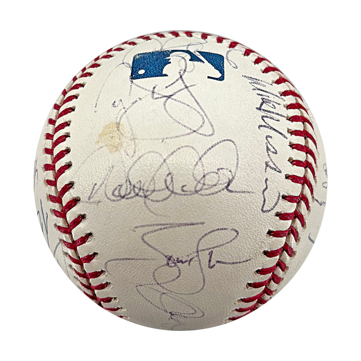Jeter Rivera Torre Yankees 2005 Team Multi Signed OMLB Baseball JSA LOA