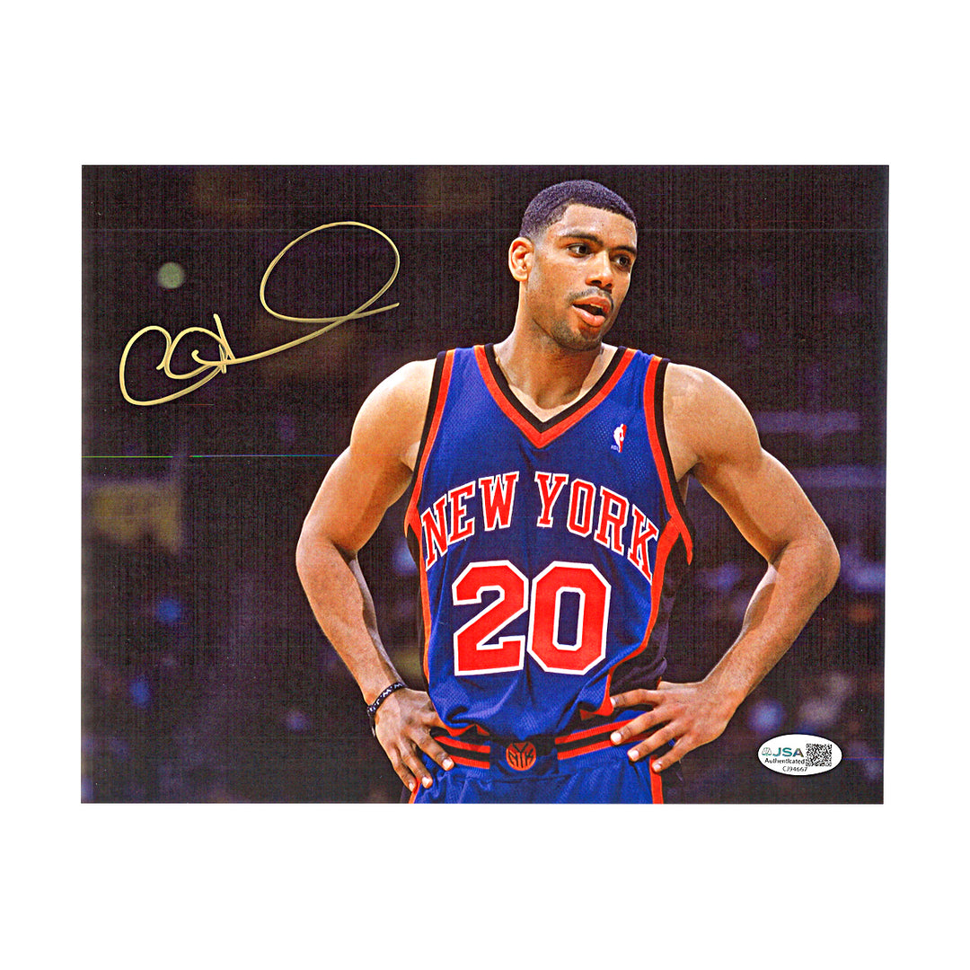 Allan Houston New York Knicks Autographed 8x10 Photo JSA COA #CJ94667