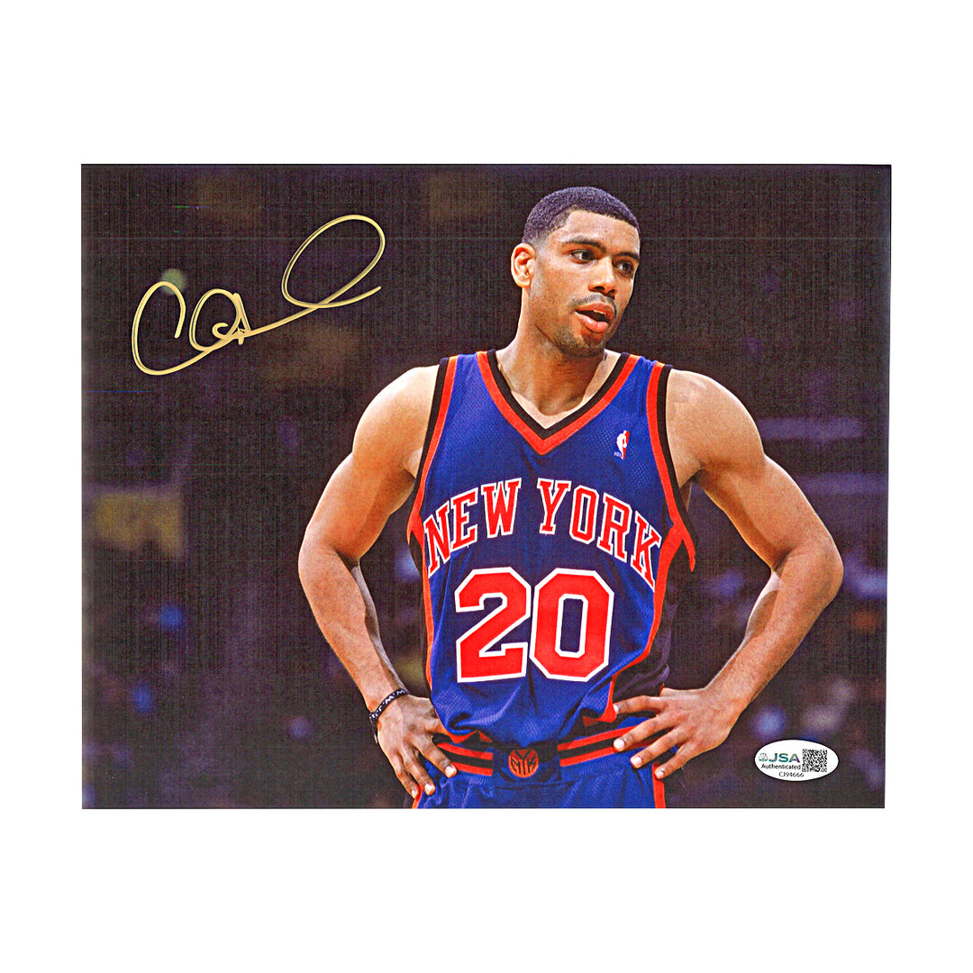 Allan Houston New York Knicks Autographed 8x10 Photo JSA COA #CJ94666