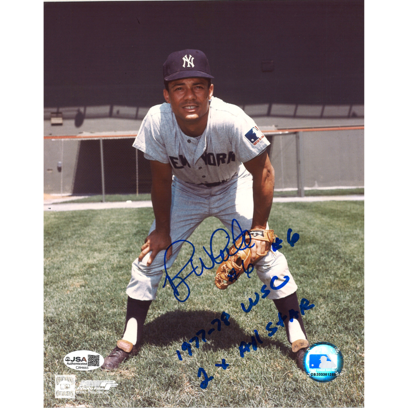 Roy White New York Yankees Autographed Inscribed 8x10 Photo JSA COA