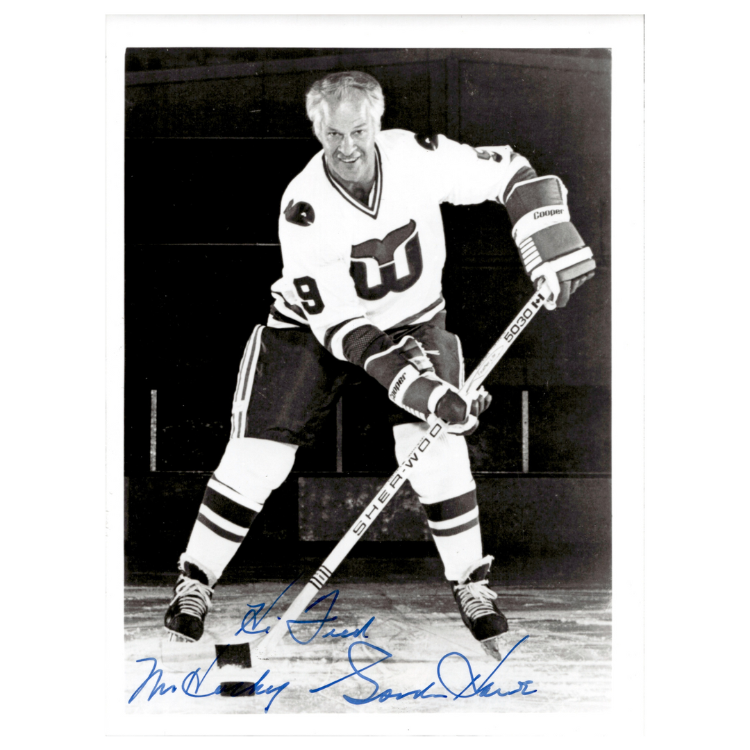 Gordie Howe Hartford Whalers Autographed Signed Inscribed 4x6 Photo (JSA COA #CA76289)