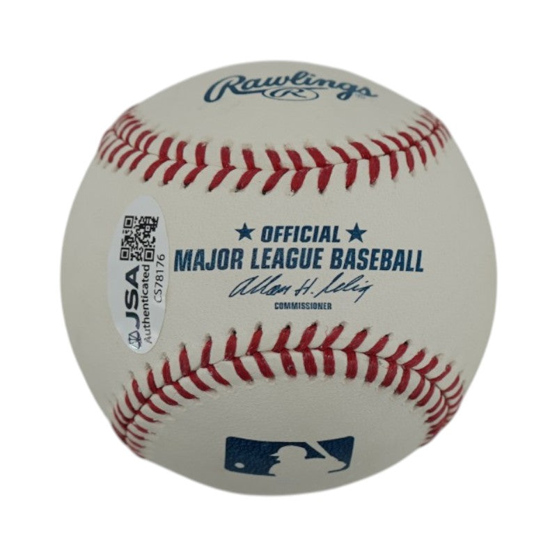 Mark Teixera New York Yankees Autographed OMLB Baseball JSA COA