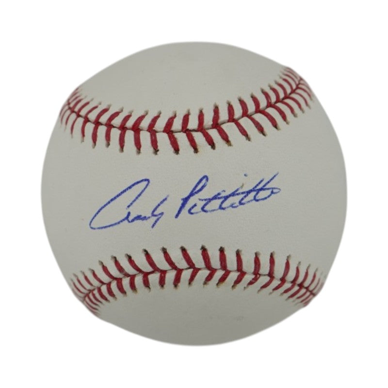 Andy Pettite New York Yankeees Autographed OMLB Baseball JSA COA