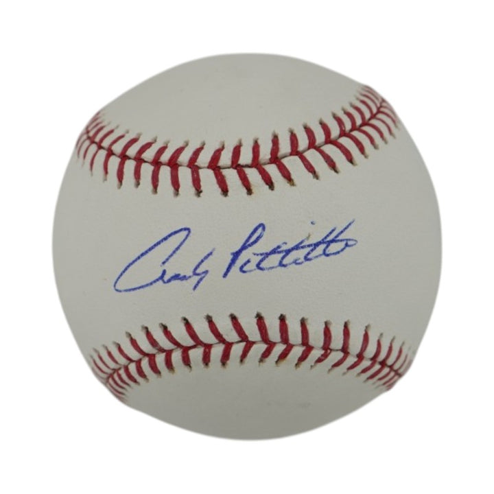 Andy Pettite New York Yankeees Autographed OMLB Baseball JSA COA