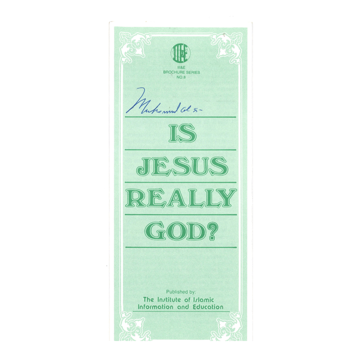 Muhammad Ali Autographed Islamic Church Brochure JSA LOA