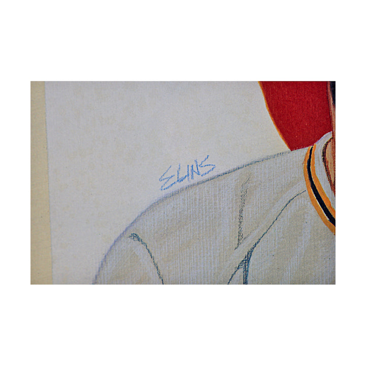 Hank Aaron Sadaharu Oh Dual Signed Personalized Framed 17x25 Lithograph JSA LOA