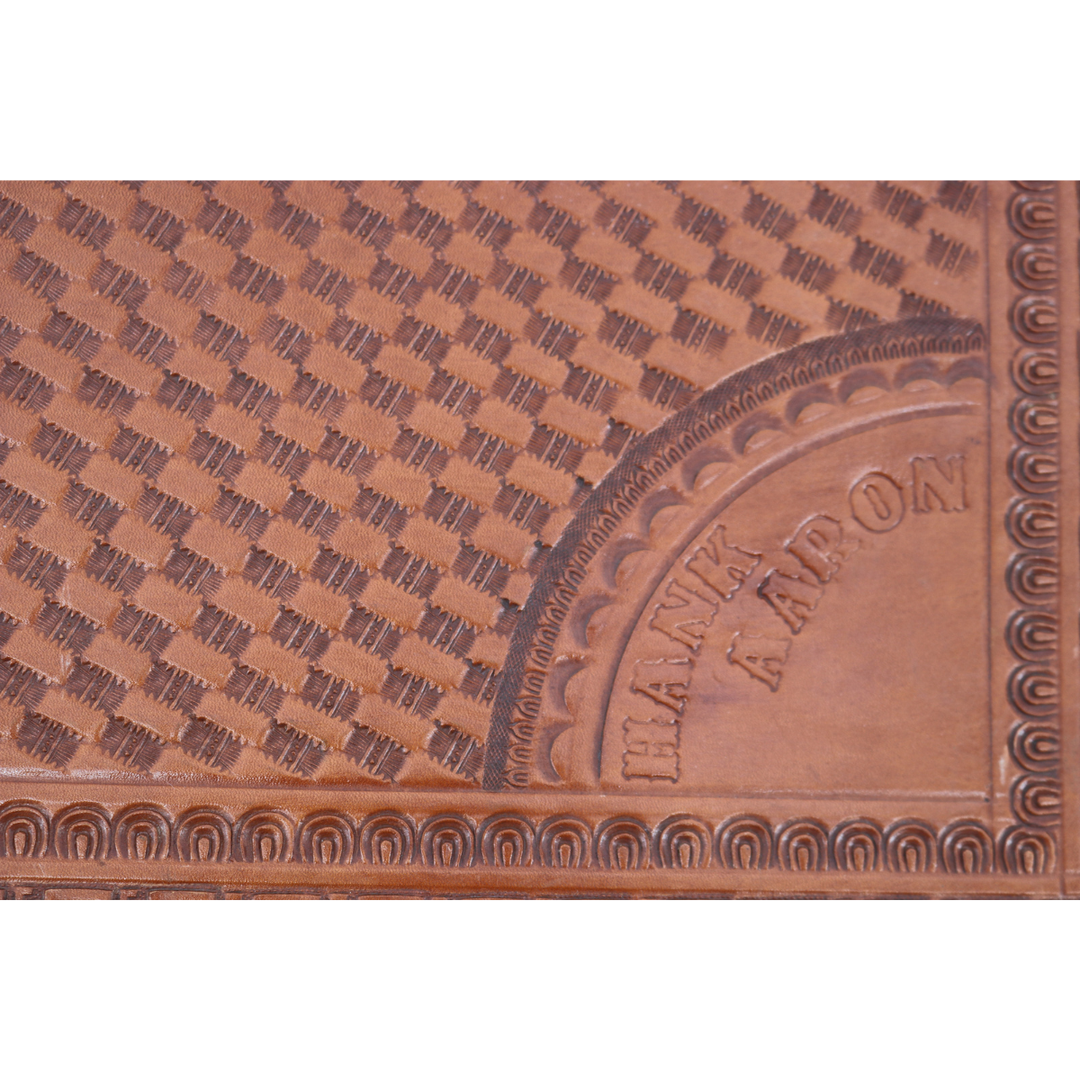 Hank Aaron Atlanta Braves Hand Made Leather Attache Bag