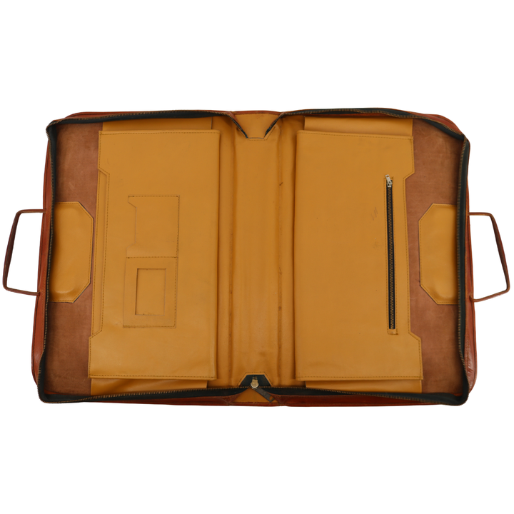 Hank Aaron Atlanta Braves Hand Made Leather Attache Bag