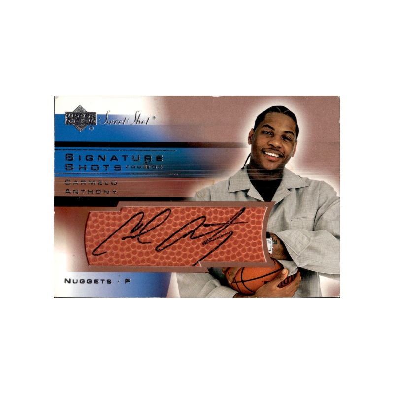Carmelo Anthony 2003-04 Upper Deck Sweet Shots Signature Rookie Auto