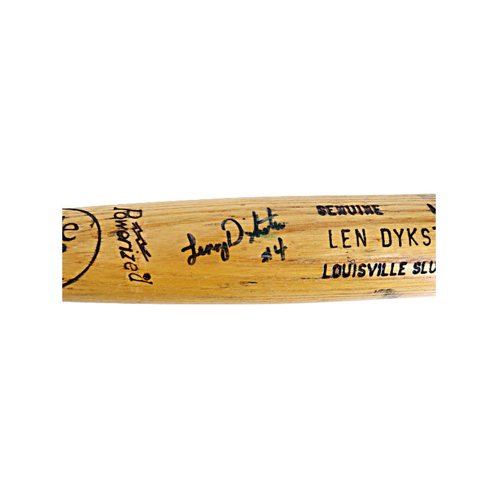 Lenny Dykstra New York Mets Autographed Signed Louisville Slugger Pro Model Bat (JSA COA)