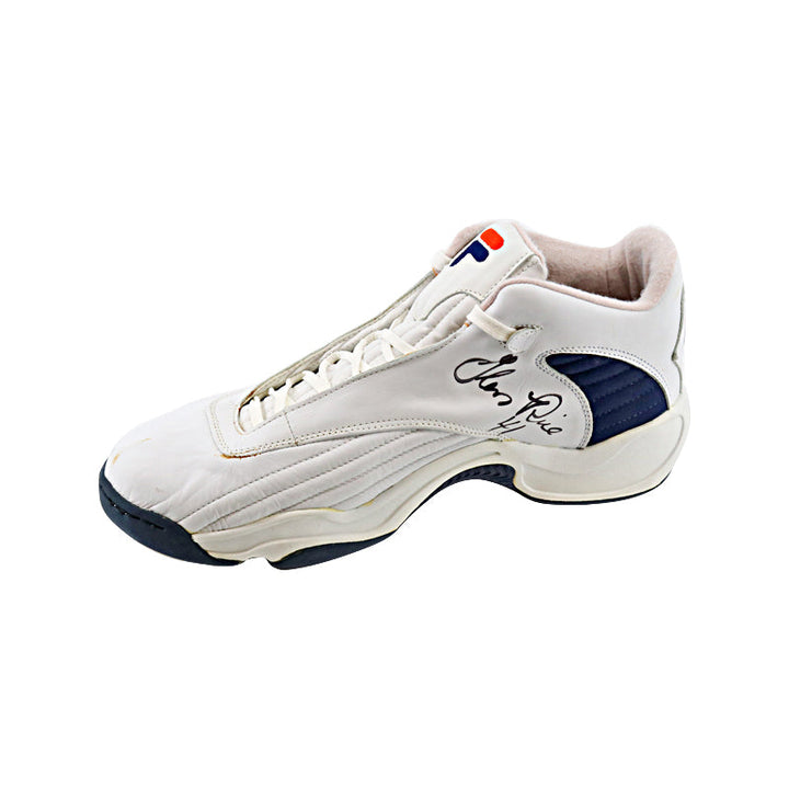 Glen Rice Heat Hornets Knicks Lakers Autographed Signed Fila Size 15 Sneaker (JSA COA)