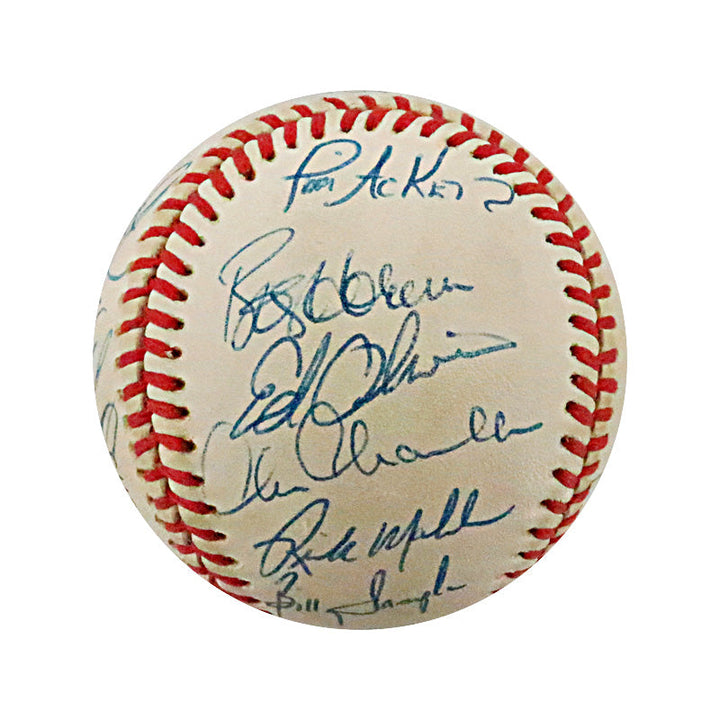 Ken Griffey Sr, Bruce Sutter, Rick Mahler 1986 Atlanta Braves Reunion Multi Signed Autographed Charles Feeney ONL Baseball (JSA LOA #YY86633)