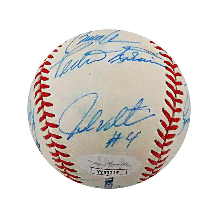 Tom Seaver, Keith Hernandez, Rusty Staub NY Mets Hall of Famers and Stars Multi Signed Autographed OMLB Baseball (JSA LOA #YY59215)