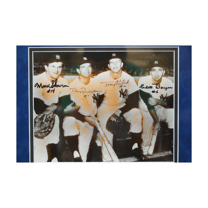 1961 New York Yankees Team Signed Cuts & Program Framed 36x44 Collage 26 Autos PSA LOA