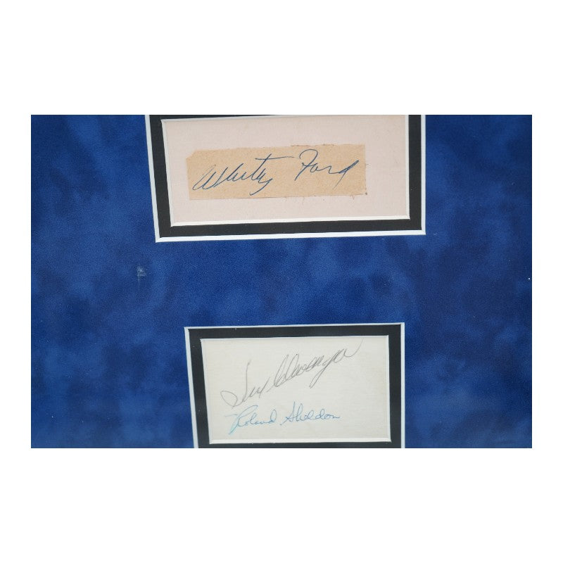 1961 New York Yankees Team Signed Cuts & Program Framed 36x44 Collage 26 Autos PSA LOA