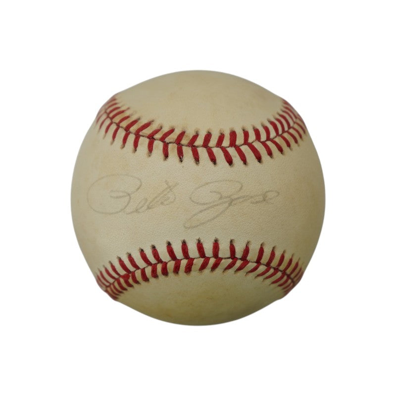 Pete Rose Cincinnati Reds Autographed ONL Baseball PSA Holo