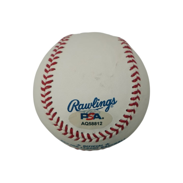 Dwight Doc Gooden Mets Yankees Autographed OMLB Baseball PSA Holo