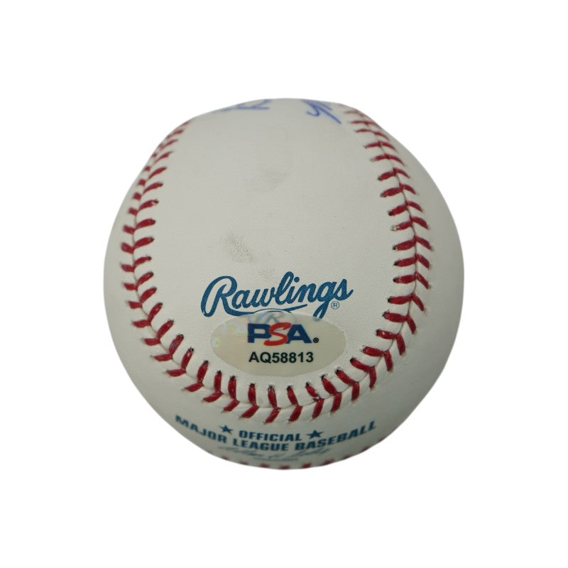 Bill Buckner Mookie Wilson New York Mets Dual Signed OMLB Baseball PSA Holo