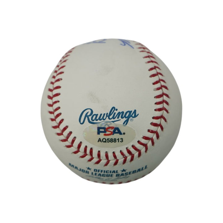 Bill Buckner Mookie Wilson New York Mets Dual Signed OMLB Baseball PSA Holo
