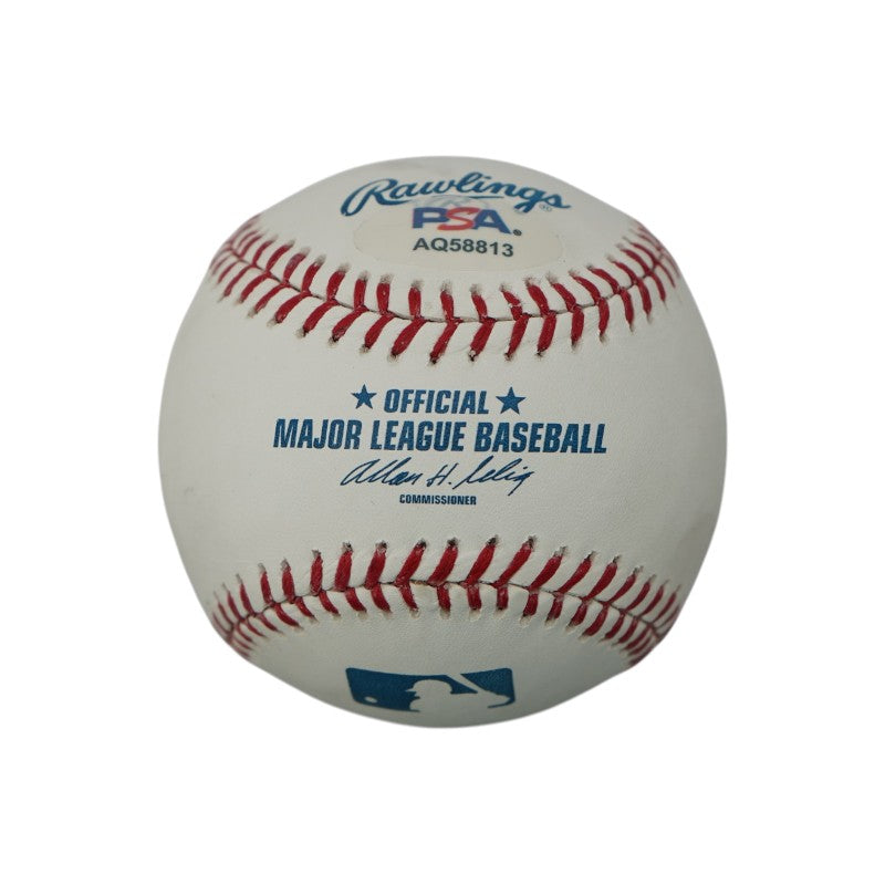 Bill Buckner Mookie Wilson New York Mets Dual Signed OMLB Baseball PSA Holo