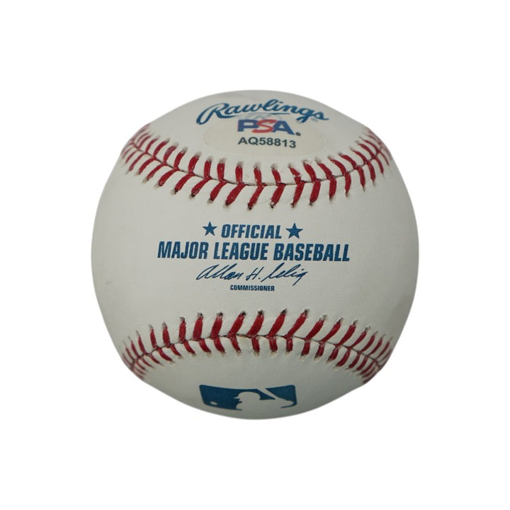 Bill Buckner Mookie Wilson New York Mets Dual Signed OMLB Baseball PSA Holo
