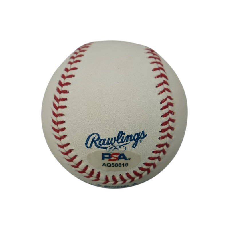 Gaylord Perry Giants Indians Rangers Autographed OMLB Baseball PSA Holo