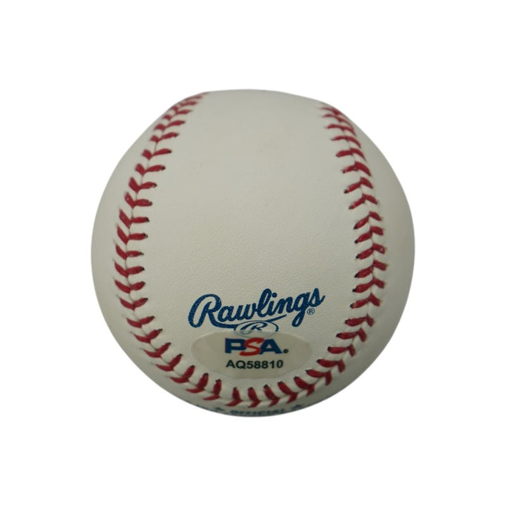 Gaylord Perry Giants Indians Rangers Autographed OMLB Baseball PSA Holo