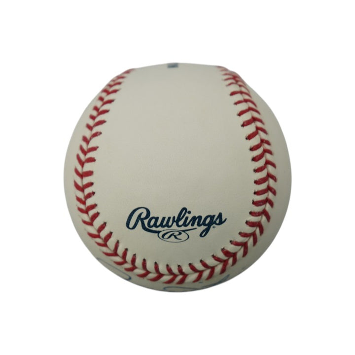 Rollie Fingers Athletics Padres Brewers Signed HOF Logo Baseball PSA Holo