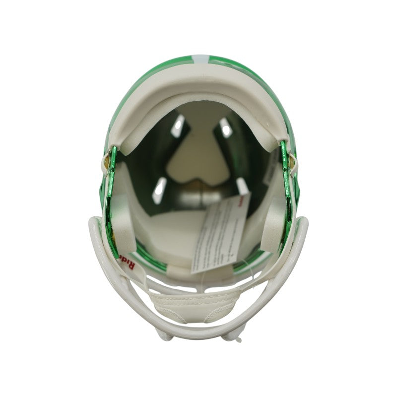 Carl Banks Michigan State University Signed Chrome Green Mini Helmet JSA COA