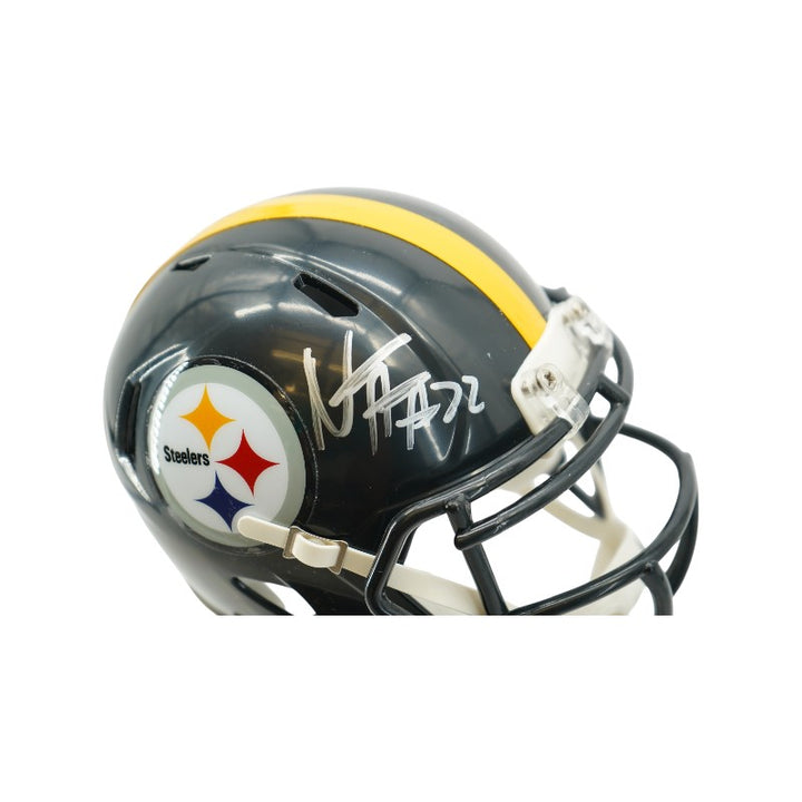 Najee Harris Pittsburgh Steelers Autographed Mini Helmet Fanatics Holo