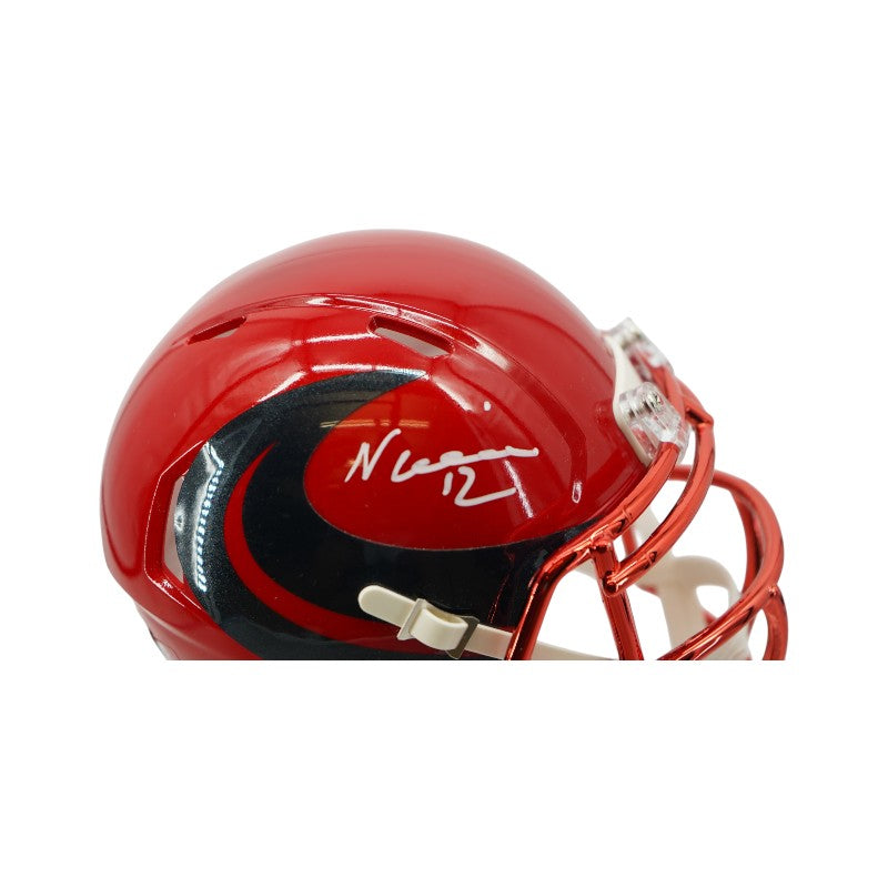 Nico Collins Houston Texans Autographed Speed Mini Helmet Beckett Holo
