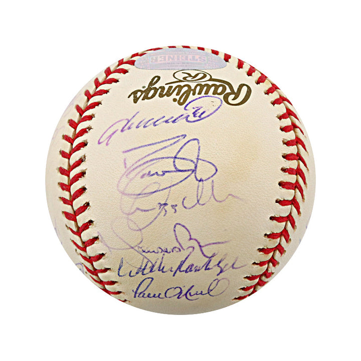 2000 New York Yankees 20 Signature Team Signed OMLB Baseball (Steiner COA)