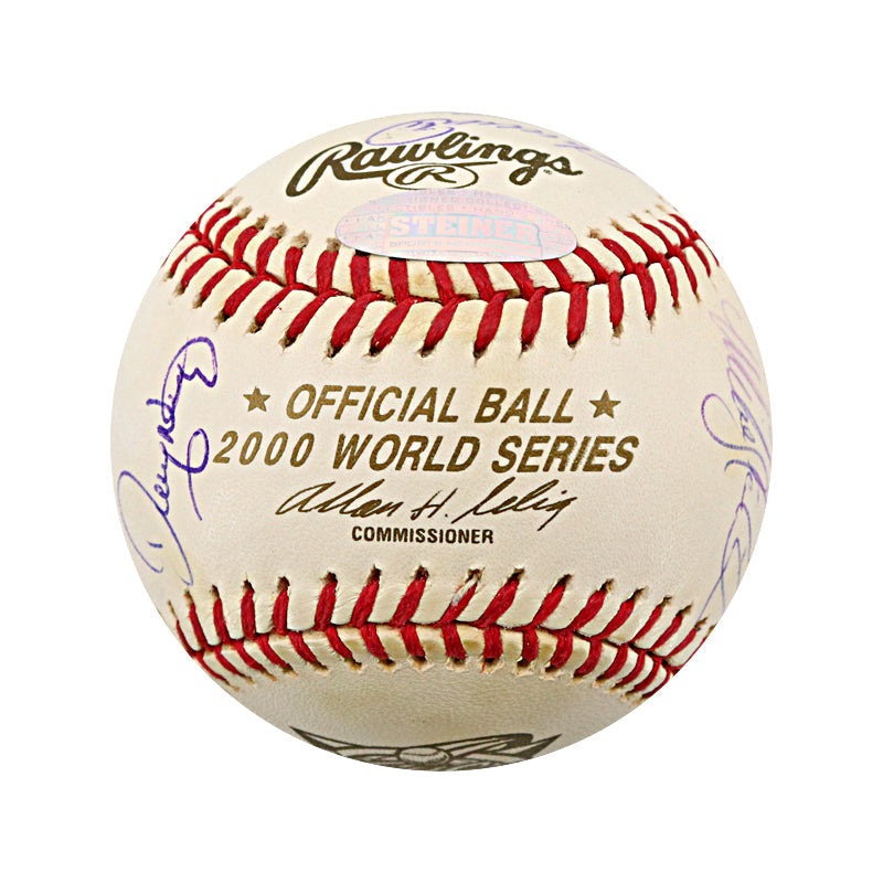 2000 New York Yankees 20 Signature Team Signed OMLB Baseball (Steiner COA)