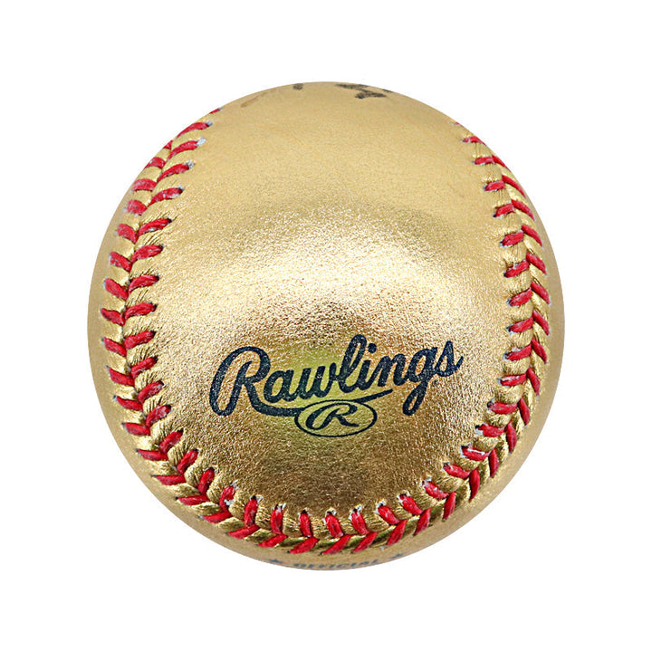 Don Mattingly New York Yankees Autographed Signed Inscribed "The Hitman" Gold OMLB Baseball (CX Auth)