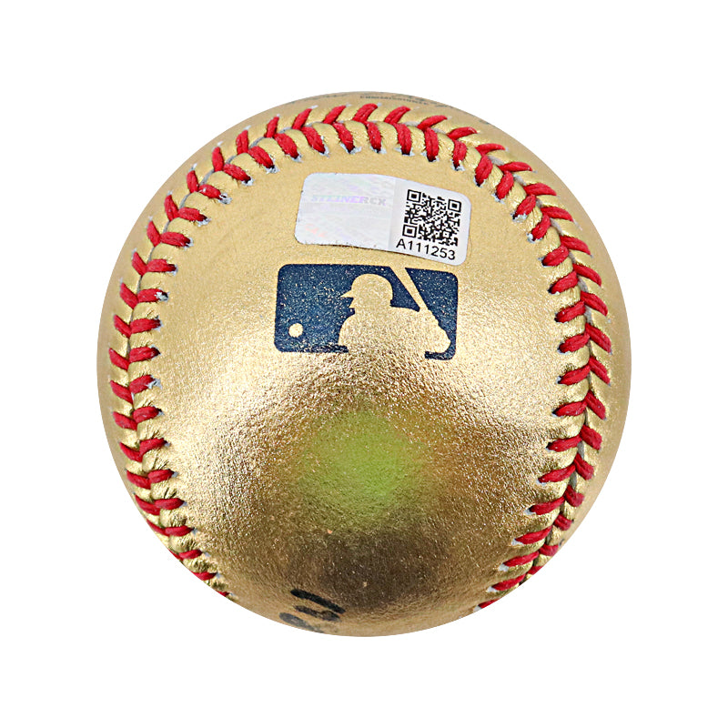 Don Mattingly New York Yankees Autographed Signed Inscribed "1985 AL MVP" Gold OMLB Baseball (CX Auth)