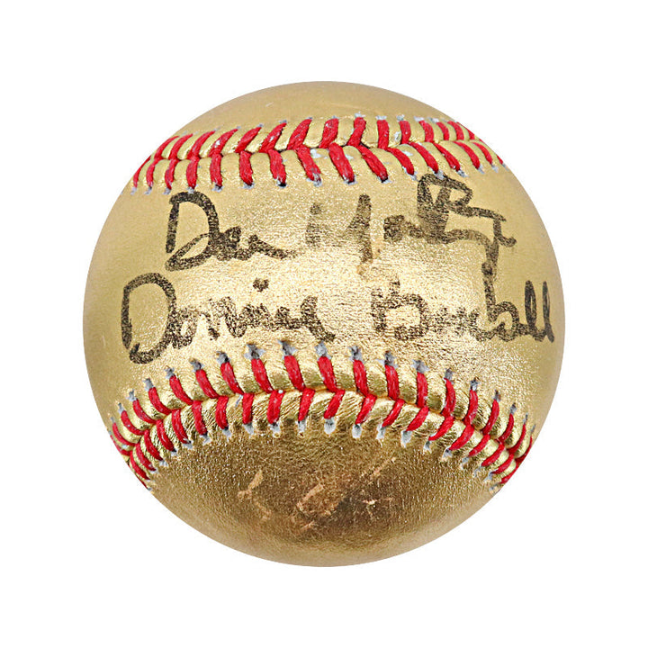 Don Mattingly New York Yankees Autographed Signed Inscribed "Donnie Baseball" Gold OMLB Baseball (CX Auth)