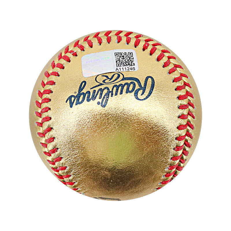 Don Mattingly New York Yankees Autographed Signed Inscribed "Donnie Baseball" Gold OMLB Baseball (CX Auth)